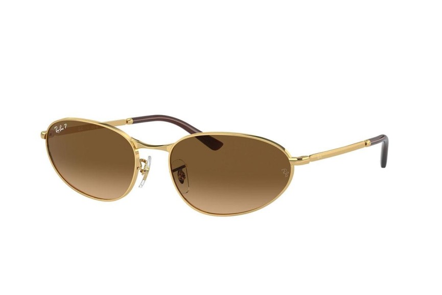 Sunčane naočale Ray-Ban RB3734 001/M2 Polarized Ovalni Zlatni