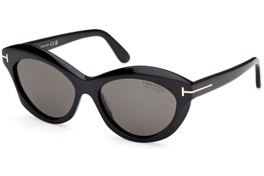 Sunčane naočale Tom Ford FT1111 01D Polarized Ovalni Crni