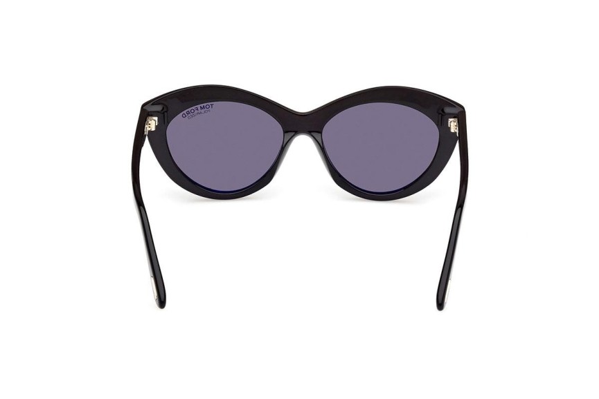 Sunčane naočale Tom Ford FT1111 01D Polarized Ovalni Crni