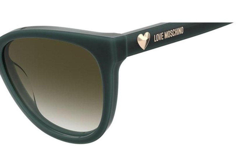 Sunčane naočale Love Moschino MOL072/S 8HC/9K Pravokutan Zeleni