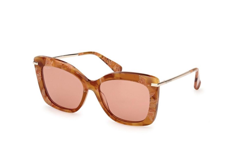 Sunčane naočale Max Mara MM0101 56E Pravokutan Havana