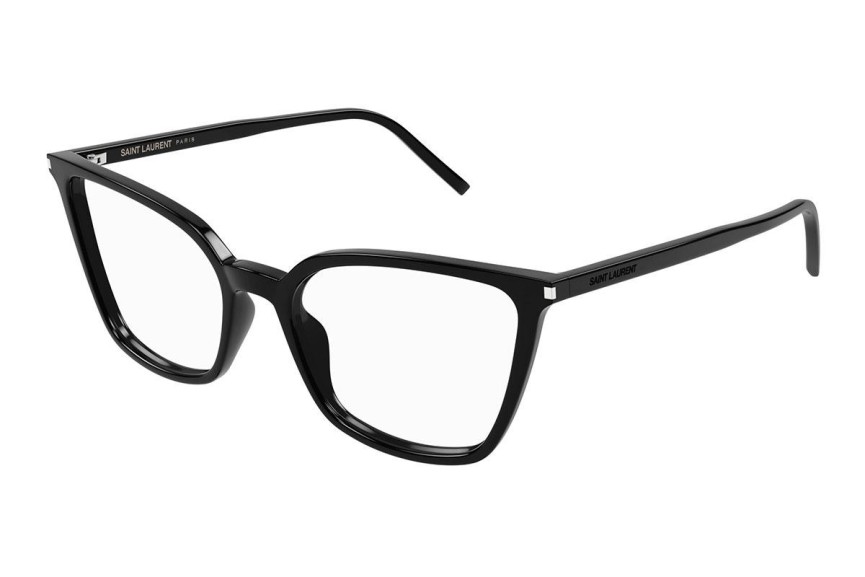 Naočale Saint Laurent SL669 002 Cat Eye Crni