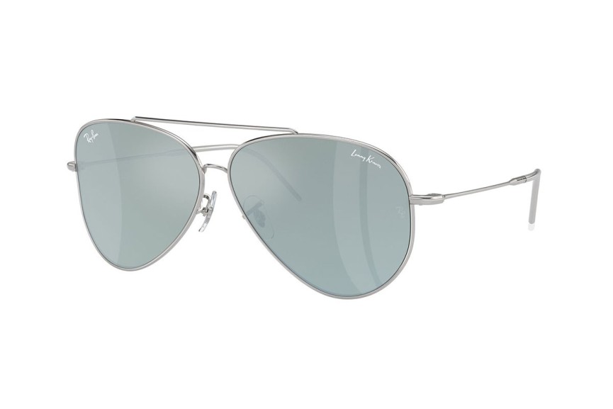 Sunčane naočale Ray-Ban Aviator Reverse x Lenny Kravitz RBR0101S 003/30 Pilotski Srebrni