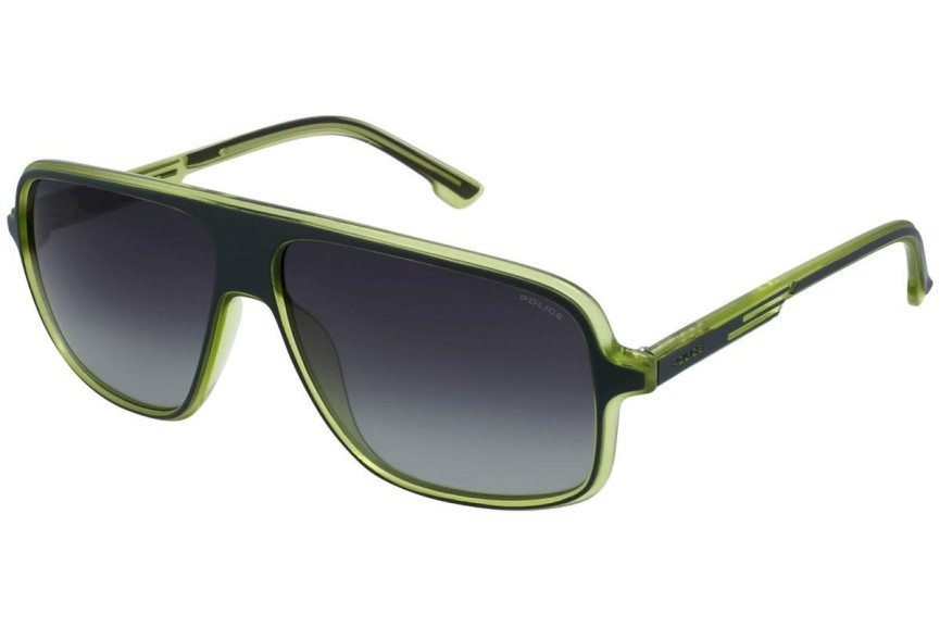 Sunčane naočale Police Offset 1 SPL961 U47P Polarized Pilotski Zeleni