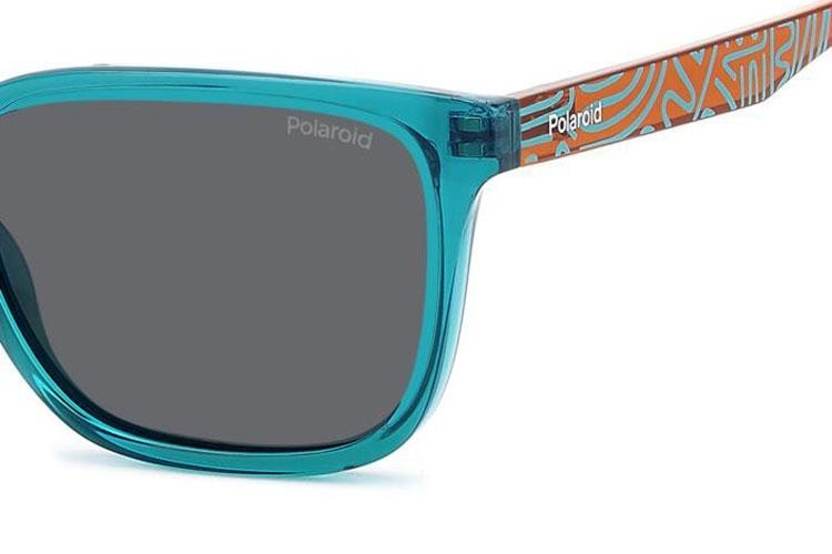 Sunčane naočale Polaroid Junior PLD8063/S TCF/M9 Polarized Pravokutan Zeleni