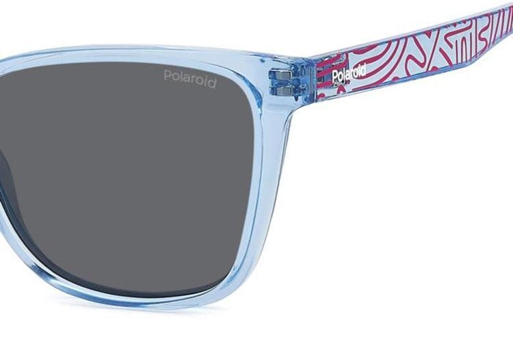 Sunčane naočale Polaroid Junior PLD8062/S MVU/M9 Polarized Cat Eye Plavi