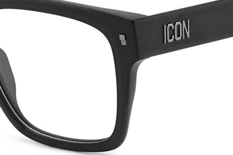 Naočale Dsquared2 ICON0018 003 Flat Top Crni