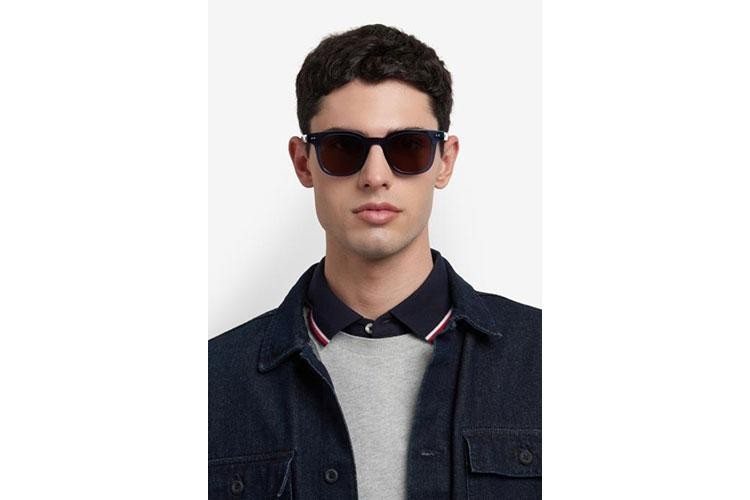 Sunčane naočale Tommy Hilfiger TH2126/S PJP/70 Pravokutan Plavi