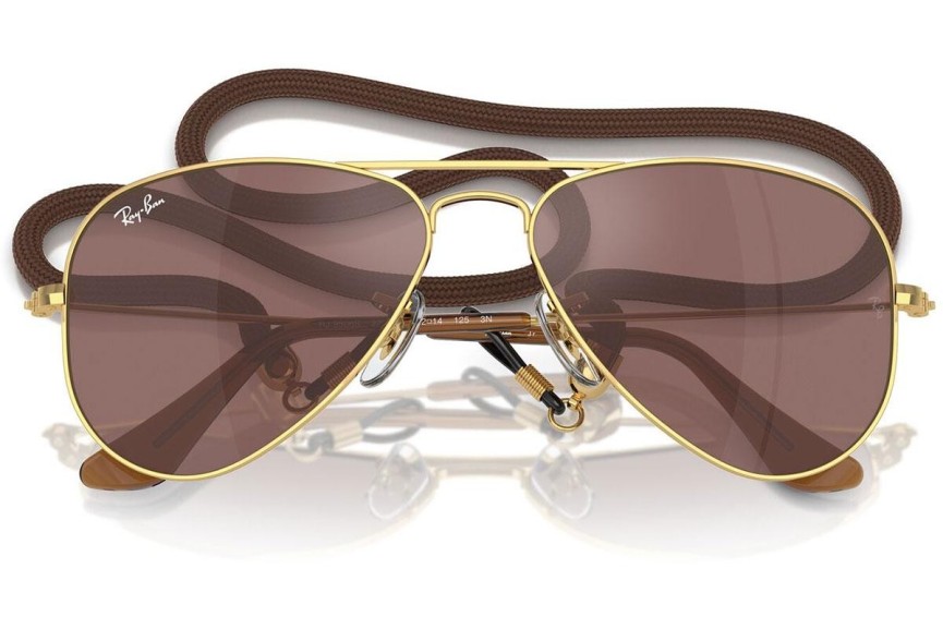 Sunčane naočale Ray-Ban Junior Aviator Junior RJ9506S 223/6G Pilotski Zlatni