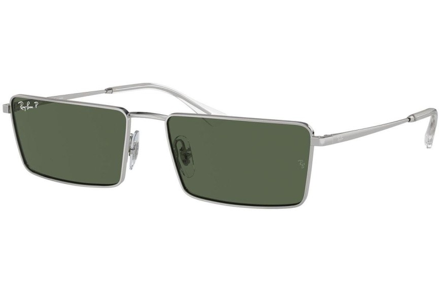 Sunčane naočale Ray-Ban RB3741 003/9A Polarized Pravokutan Srebrni