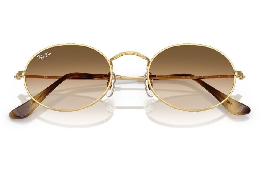 Sunčane naočale Ray-Ban Oval RB3547 001/51 Tiny Zlatni