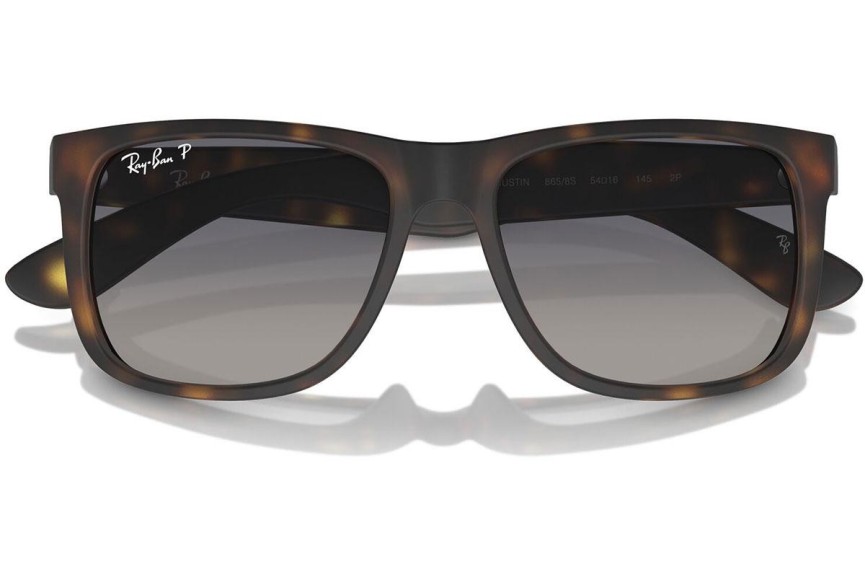 Sunčane naočale Ray-Ban Justin RB4165 865/8S Polarized Kvadratni Havana