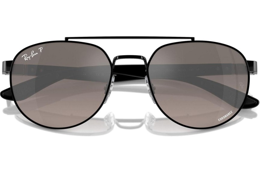 Sunčane naočale Ray-Ban RB3736CH 002/5J Polarized Pravokutan Crni