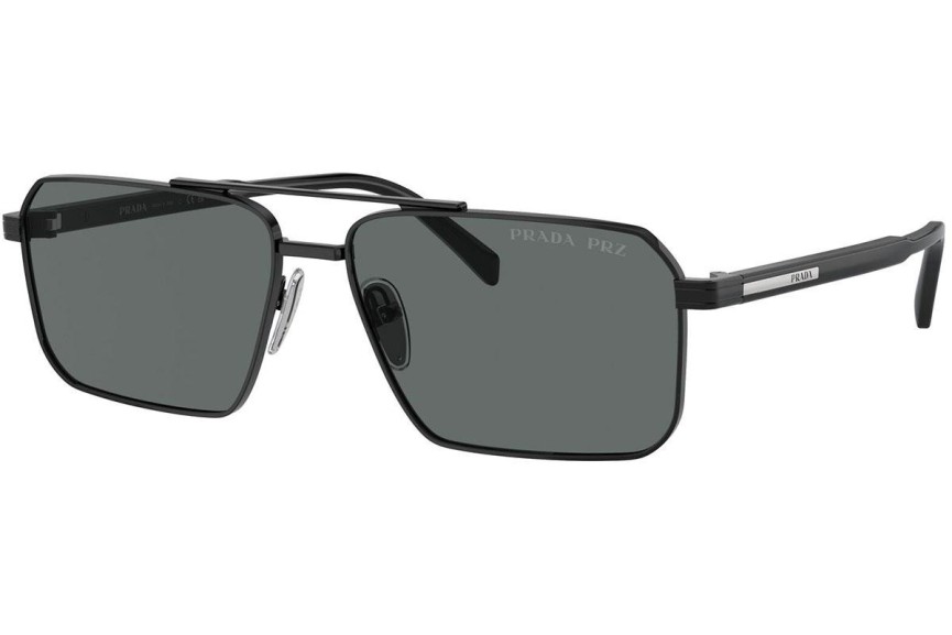 Sunčane naočale Prada PRA57S 1AB5Z1 Polarized Pravokutan Crni