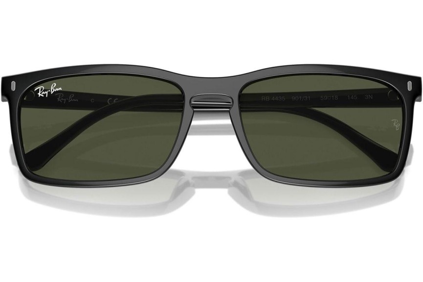 Sunčane naočale Ray-Ban RB4435 901/31 Pravokutan Crni