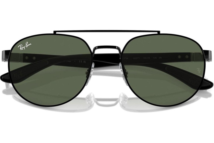 Sunčane naočale Ray-Ban RB3736 002/71 Pravokutan Crni