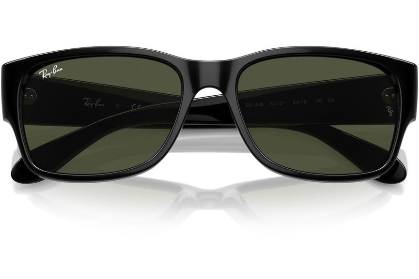 Sunčane naočale Ray-Ban RB4388 601/31 Pravokutan Crni