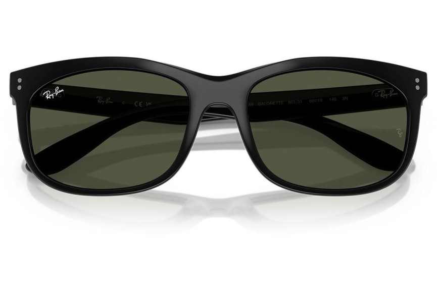 Sunčane naočale Ray-Ban RB2389 901/31 Pravokutan Crni