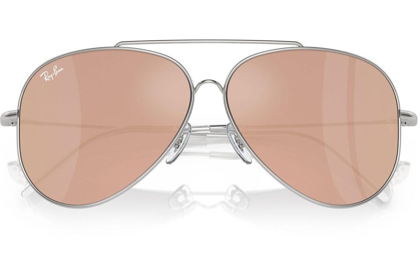 Sunčane naočale Ray-Ban Aviator Reverse RBR0101S 003/2O Pilotski Srebrni