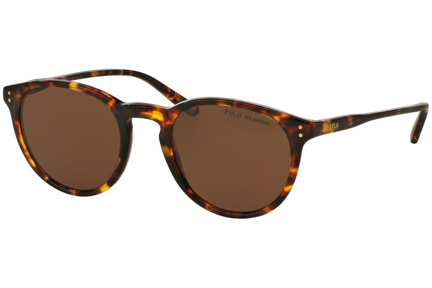 Sunčane naočale Polo Ralph Lauren PH4110 513483 Polarized Okrugao Havana