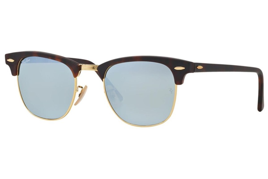 Sunčane naočale Ray-Ban Clubmaster Flash Lenses RB3016 114530 Zadebljani gornji dio Havana