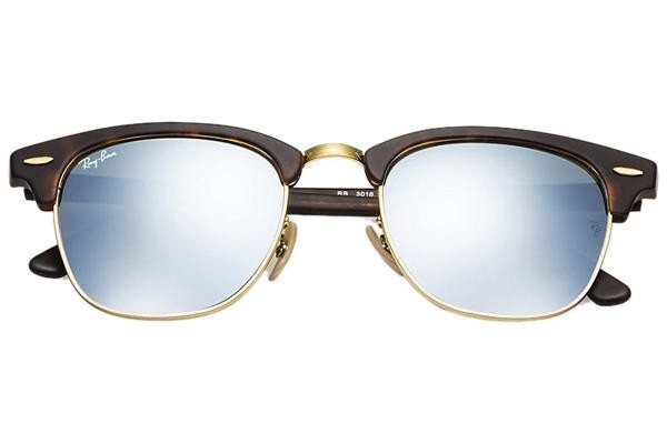 Sunčane naočale Ray-Ban Clubmaster Flash Lenses RB3016 114530 Zadebljani gornji dio Havana