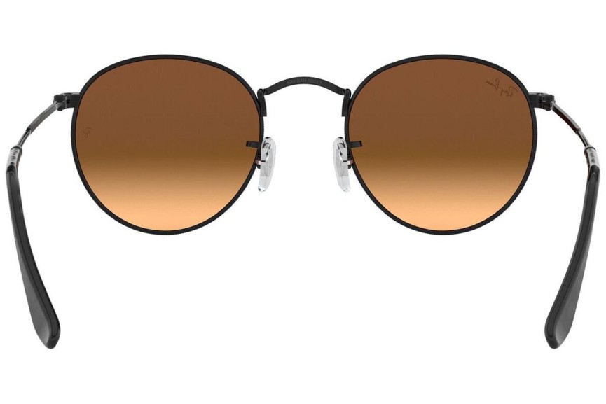 Sunčane naočale Ray-Ban Round Metal Flash Lenses Gradient RB3447 002/4O Okrugao Crni