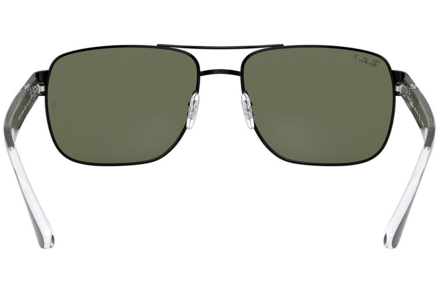 Sunčane naočale Ray-Ban RB3530 002/9A Polarized Pravokutan Crni