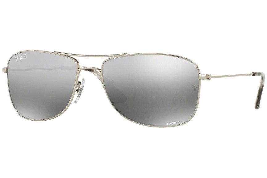 Sunčane naočale Ray-Ban Chromance Collection RB3543 003/5J Polarized Pilotski Srebrni