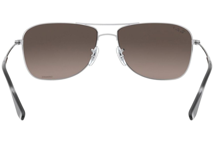 Sunčane naočale Ray-Ban Chromance Collection RB3543 003/5J Polarized Pilotski Srebrni