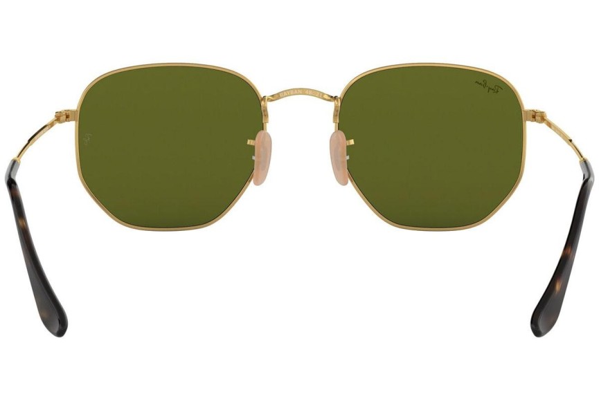 Sunčane naočale Ray-Ban Hexagonal Flat Lenses RB3548N 001/8O Okrugao Zlatni