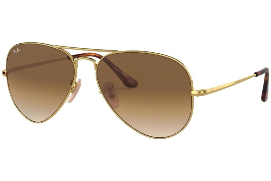 Sunčane naočale Ray-Ban Aviator Metal II RB3689 914751 Pilotski Zlatni