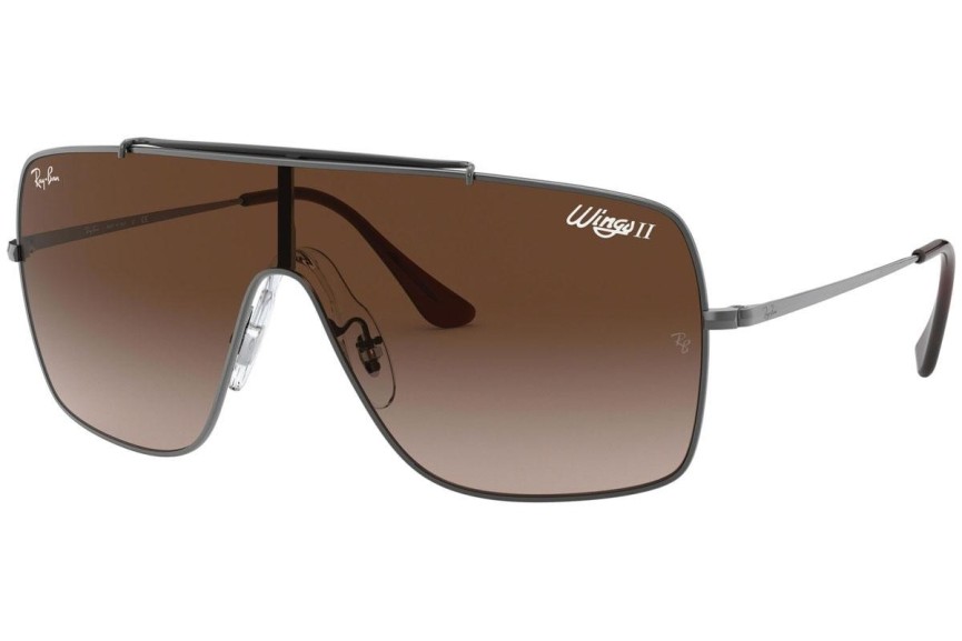 Sunčane naočale Ray-Ban Wings II RB3697 004/13 Spojene | Shield Sivi