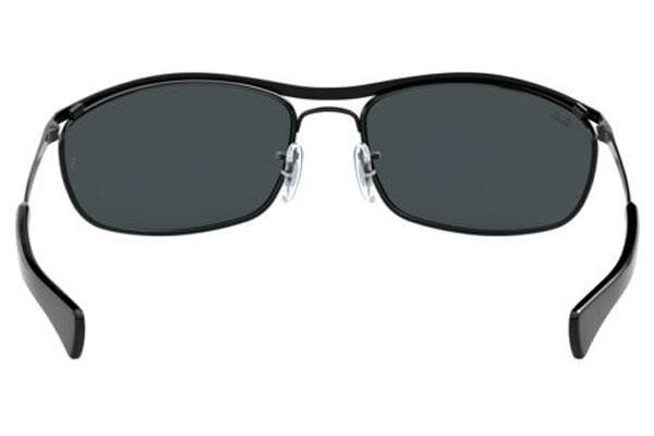 Sunčane naočale Ray-Ban Olympian I Deluxe RB3119M 002/R5 Pravokutan Crni