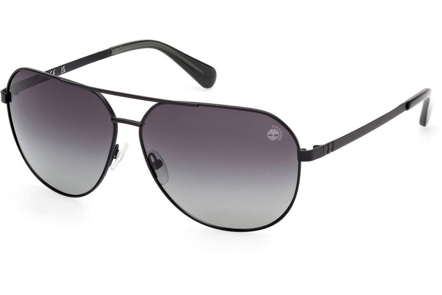 Sunčane naočale Timberland TB00029 02D Polarized Pilotski Crni