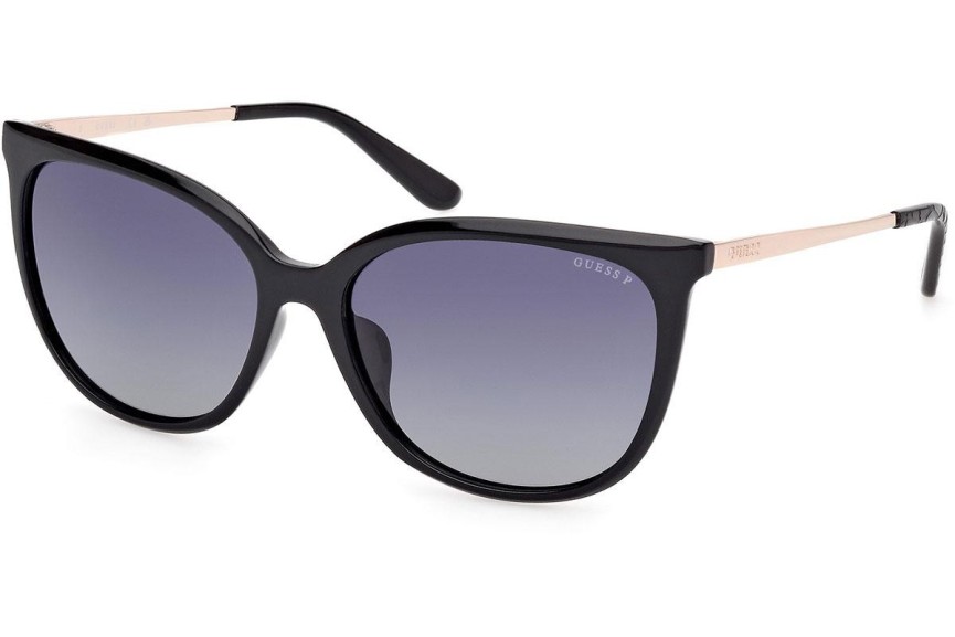 Sunčane naočale Guess GU00150-H 01D Polarized Kvadratni Crni