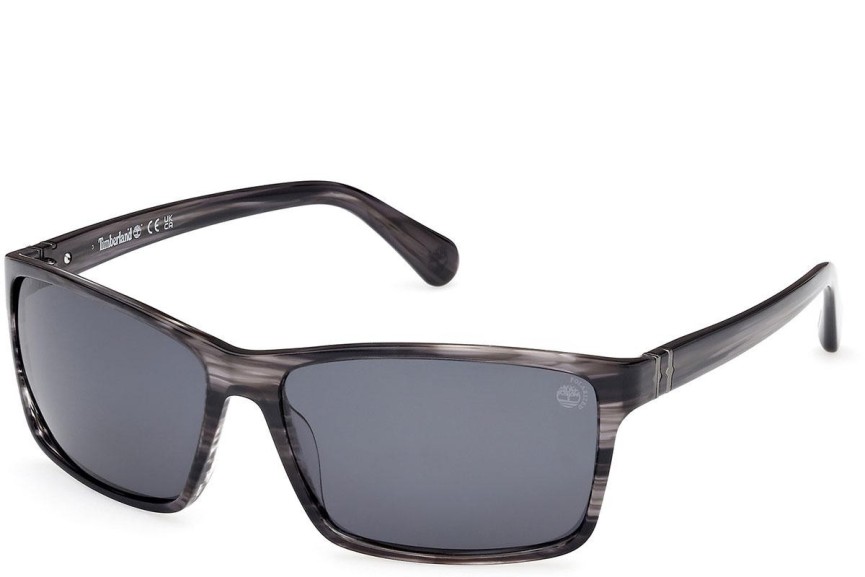 Sunčane naočale Timberland TB00032 01R Polarized Kvadratni Sivi