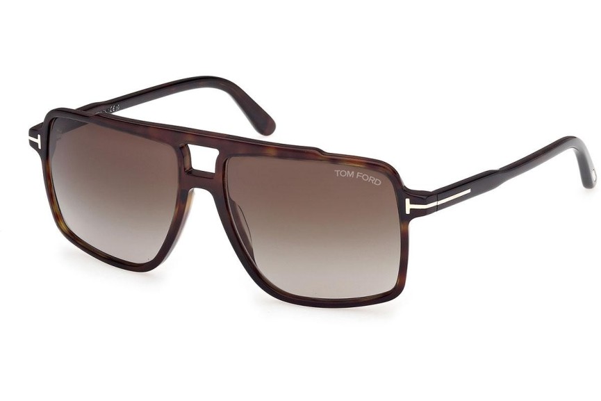 Sunčane naočale Tom Ford Kemp FT1177 52B Kvadratni Havana