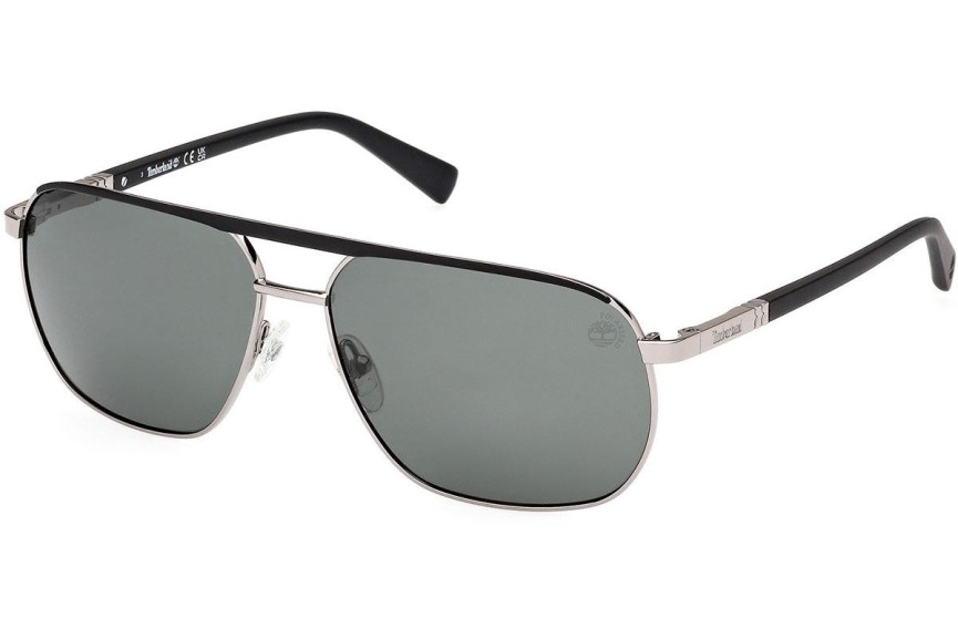 Sunčane naočale Timberland TB00027 08R Polarized Kvadratni Srebrni