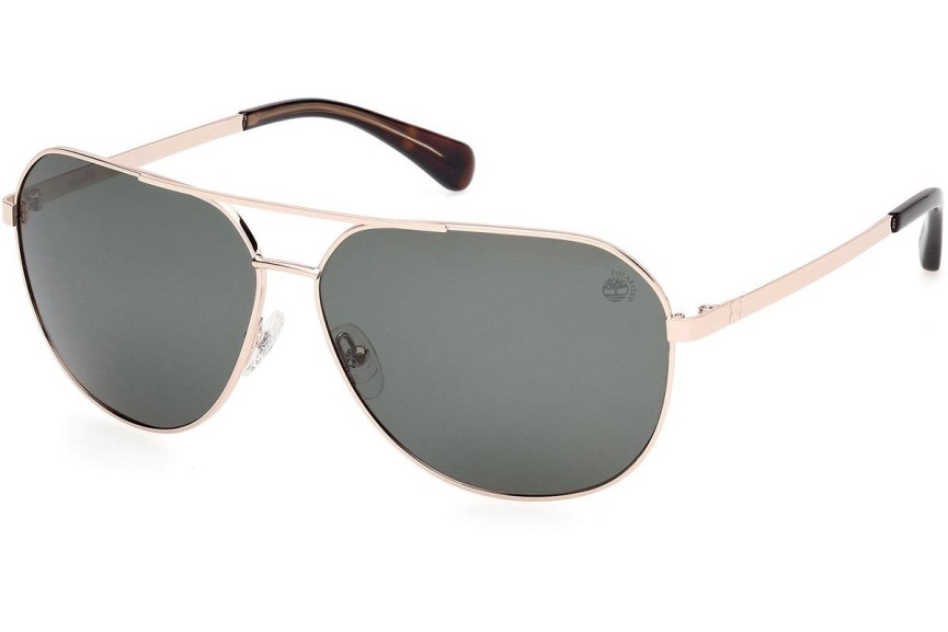 Sunčane naočale Timberland TB00029 32R Polarized Pilotski Zlatni