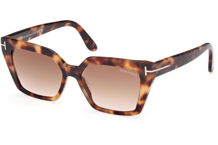 Sunčane naočale Tom Ford FT1030 53F Cat Eye Havana