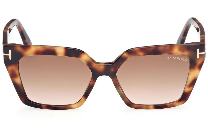 Sunčane naočale Tom Ford FT1030 53F Cat Eye Havana