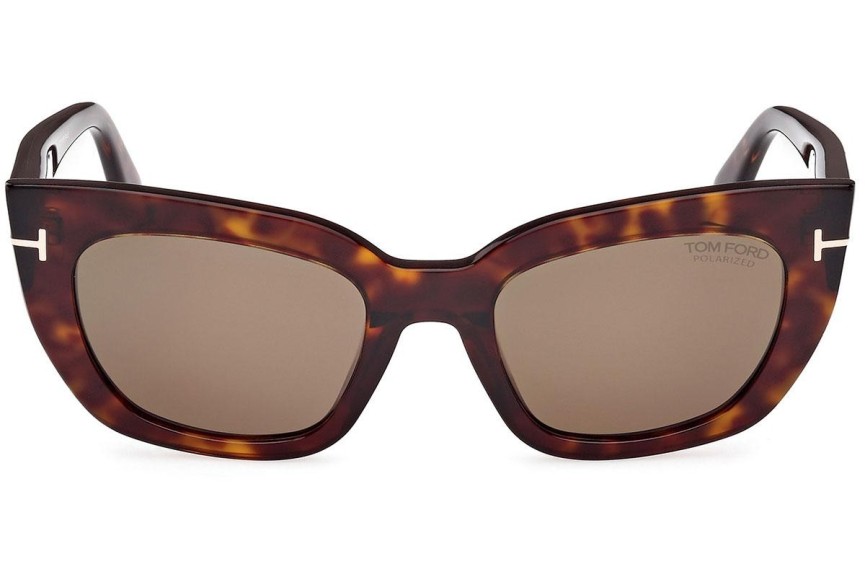 Sunčane naočale Tom Ford Athena FT1190 52H Polarized Cat Eye Havana