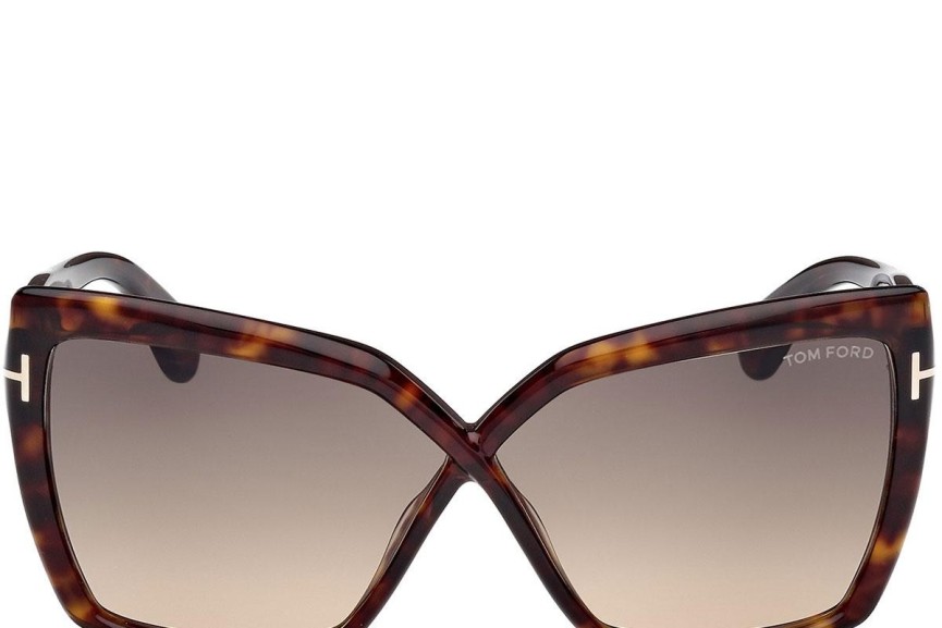 Sunčane naočale Tom Ford Fiore FT1195 52B Cat Eye Havana