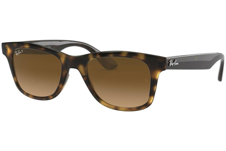 Sunčane naočale Ray-Ban RB4640 710/M2 Polarized Kvadratni Havana