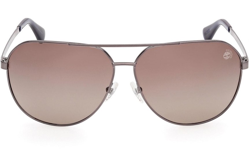 Sunčane naočale Timberland TB00029 06H Polarized Pilotski Srebrni