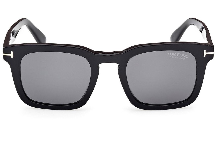 Sunčane naočale Tom Ford Dax FT0751 01D Polarized Kvadratni Crni