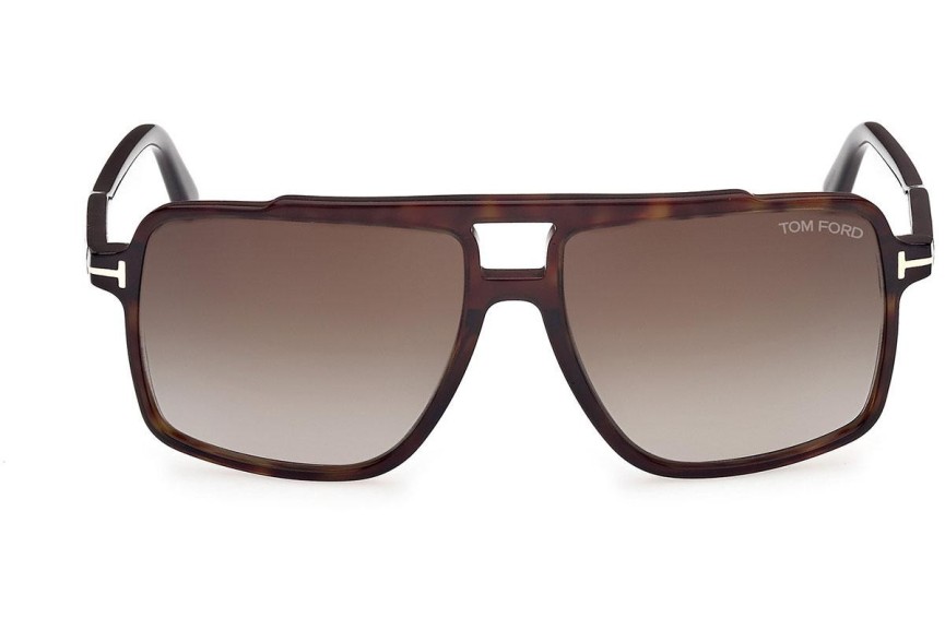 Sunčane naočale Tom Ford Kemp FT1177 52B Kvadratni Havana