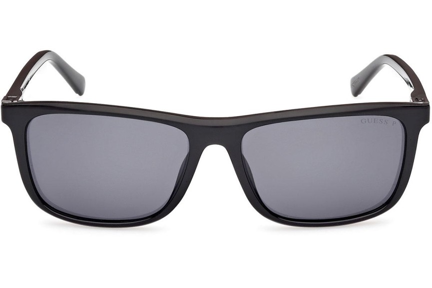 Sunčane naočale Guess GU00169 01D Polarized Kvadratni Crni