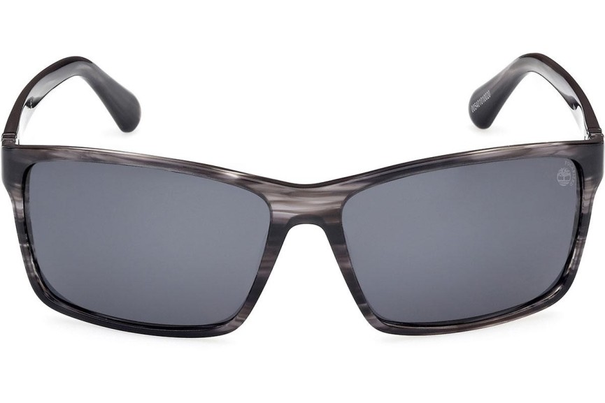 Sunčane naočale Timberland TB00032 01R Polarized Kvadratni Sivi